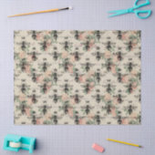 ヴィンテージクイーンハニービーデクページティッシュペーパー 薄葉紙 (クラフト)