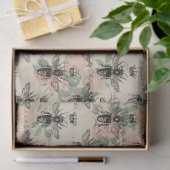 ヴィンテージクイーンハニービーデクページティッシュペーパー 薄葉紙 (ギフト)