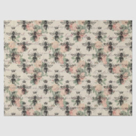 ヴィンテージクイーンハニービーデクページティッシュペーパー 薄葉紙