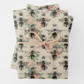 ヴィンテージクイーンハニービー ラッピングペーパーシート (インサイチュ)