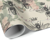 ヴィンテージクイーンハニービー ラッピングペーパー (ロールコーナー)