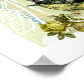 ヴィンテージクイーンバードコラージュアートプリント ポスター (角)