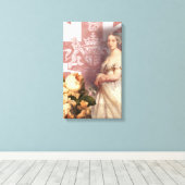 ヴィンテージクイーンビクトリア キャンバスプリント (インサイチュ (ウッドフロア))