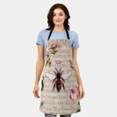 ヴィンテージクイーンビーエフェメラ エプロン (着用した状態)