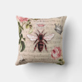 ヴィンテージクイーンビーエフェメラ クッション (裏面)