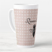 ヴィンテージクイーンビーコーヒーマグ カフェラテマグ (左アングル)