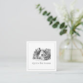 ヴィンテージクイーンビーハイブ養蜂家 スクエア名刺 (スタンド正面)