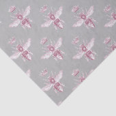 ヴィンテージクイーンビーピンクグレーデコパージュ 薄葉紙 (詳細)