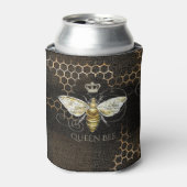 ヴィンテージクイーンビー王室のクラウンハニカムブラック 缶クーラー (缶正面)