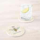 ヴィンテージクイーンビー王室のクラウンベージュ コースター (側面)