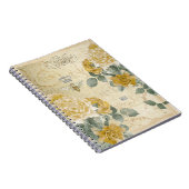 ヴィンテージクイーンビー金ゴールドバラフローラ ノートブック (右側)