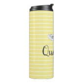 ヴィンテージクイーンビー&ストライプ |パーソナライズされた | タンブラー (回転左)