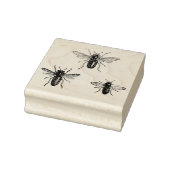 ヴィンテージクイーンビー&ワーキングビーズイラストレーション ラバースタンプ (スタンプ)