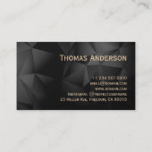 ヴィンテージクエレガントリッパー理容師ショッププロフェッショナル 名刺 (裏面)