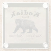 ヴィンテージクサケのラベル ガラスコースター (裏面)