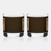 ヴィンテージクサケのラベル（クマ） ウイスキーグラス (右)