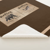 ヴィンテージクサケのラベル シェルパブランケット (3/4)