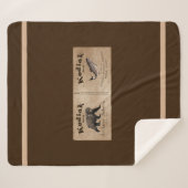 ヴィンテージクサケのラベル シェルパブランケット (正面(横))