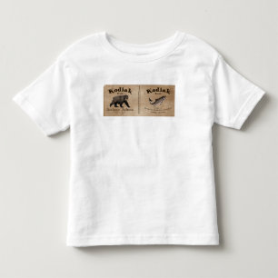 ヴィンテージクサケのラベル トドラーTシャツ