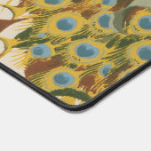 ヴィンテージクジャクとピンクと紫のケシ デスクマット (コーナー)