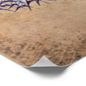 ヴィンテージクジャクをケージに ポスター (角)