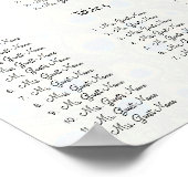 ヴィンテージクジャク座席表12表 ポスター (角)