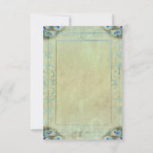 ヴィンテージクジャックウェディングレセプションカード 招待状 (裏面)