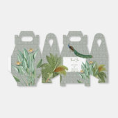 ヴィンテージクジャックフェザー熱帯緑結婚園 フェイバーボックス (折り畳みなし)