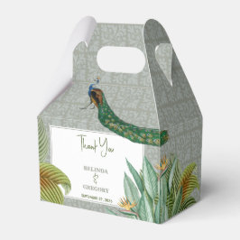 ヴィンテージクジャックフェザー熱帯緑結婚園 フェイバーボックス