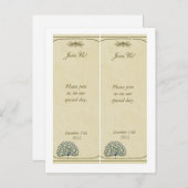 ヴィンテージクジャックブックマーク日付の保存 案内ポストカード (正面/裏面)