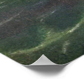 ヴィンテージクジラまたはオラカス、海洋哺乳類 ポスター (角)