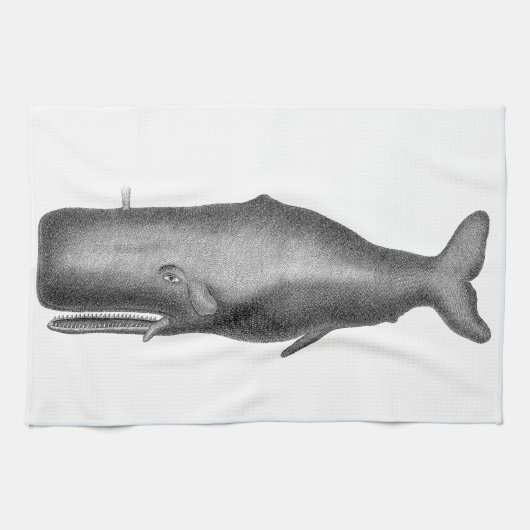 ヴィンテージクジラ キッチンタオル (横)