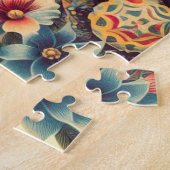 ヴィンテージクソロイツクイントルイラストレーション ジグソーパズル (側面)