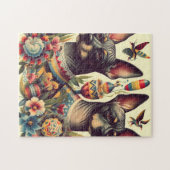 ヴィンテージクソロイツクイントルイラストレーション ジグソーパズル (横)