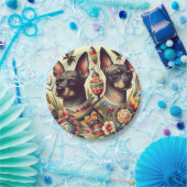 ヴィンテージクソロイツクイントルイラストレーション ペーパープレート (パーティー)