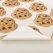 ヴィンテージクッキーのシームレスなパターン。手描きのイラス シェルパブランケット (3/4)