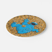 ヴィンテージクッキーの怪物とクッキー ペーパープレート (アングル)