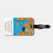 ヴィンテージクッキーの怪物とクッキー ラゲッジタグ (裏面横)