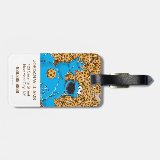 ヴィンテージクッキーの怪物とクッキー ラゲッジタグ (裏面横)