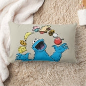 ヴィンテージクッキーの怪物のジャグリング ランバークッション (ブランケット)