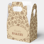 ヴィンテージクッキーパターン名パーソナライズされた フェイバーボックス (オープン)