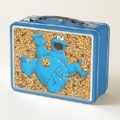 ヴィンテージクッキーモンスターとクッキー メタルランチボックス (裏面)