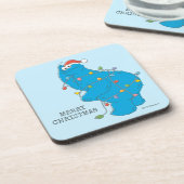 ヴィンテージクッキーモンスタークリスマスライト コースター (左側)