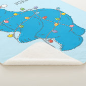 ヴィンテージクッキーモンスタークリスマスライト シェルパブランケット (3/4)