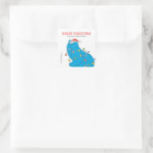 ヴィンテージクッキーモンスタークリスマスライト  スクエアシール (バッグ)