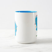 ヴィンテージクッキーモンスタークリスマスライト ツートーンマグカップ (中央)