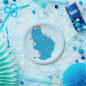 ヴィンテージクッキーモンスタークリスマスライト ペーパープレート (パーティー)