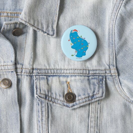 ヴィンテージクッキーモンスタークリスマスライト 缶バッジ (インサイチュ)