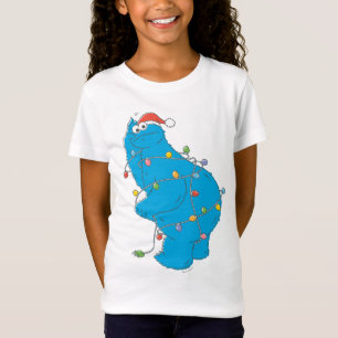 ヴィンテージクッキーモンスタークリスマスライト Tシャツ