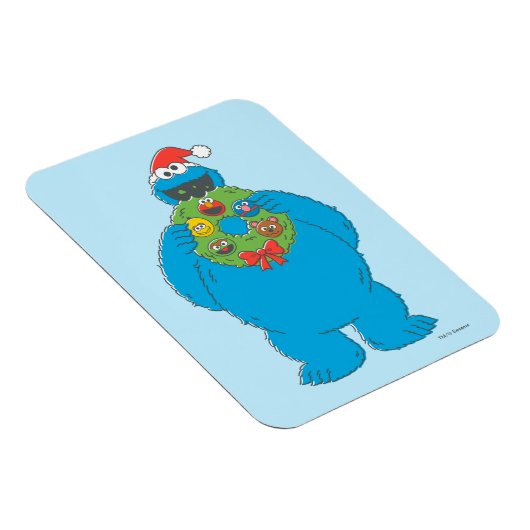 ヴィンテージクッキーモンスタークリスマスリース マグネット (右側)